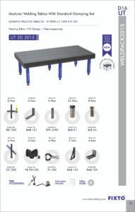 3D Ultimate Welding Table with Standard Clamping Set - WELDPACK3015
