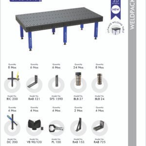 3D Ultimate Welding Table with Standard Clamping Set - WELDPACK3015